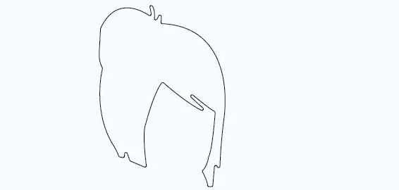 Step-1-Konan-Akatsuki-hairs-drawing