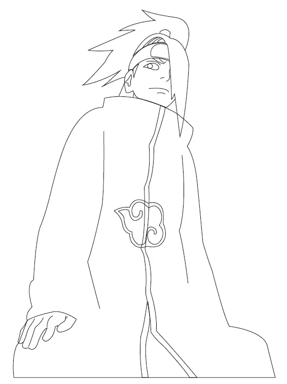 How to Draw Deidara Drawing in 11 Easy Steps