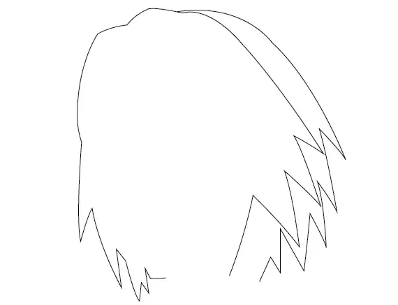Step-2-Draw-2nd-Layer-of-Sakura-Hairs