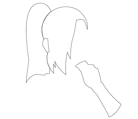 Step-2-Draw-the-Arm-and-Ponytail-of-Ino-Yamanaka