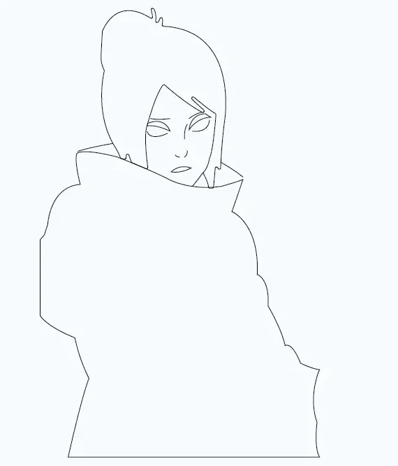 Step-3-Draw-the-Akatsuki-Cloak-of-Konan