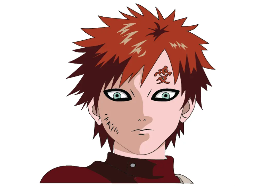 How-To-Draw-Gaara-Naruto-Drawing-in-8-Easy-Steps