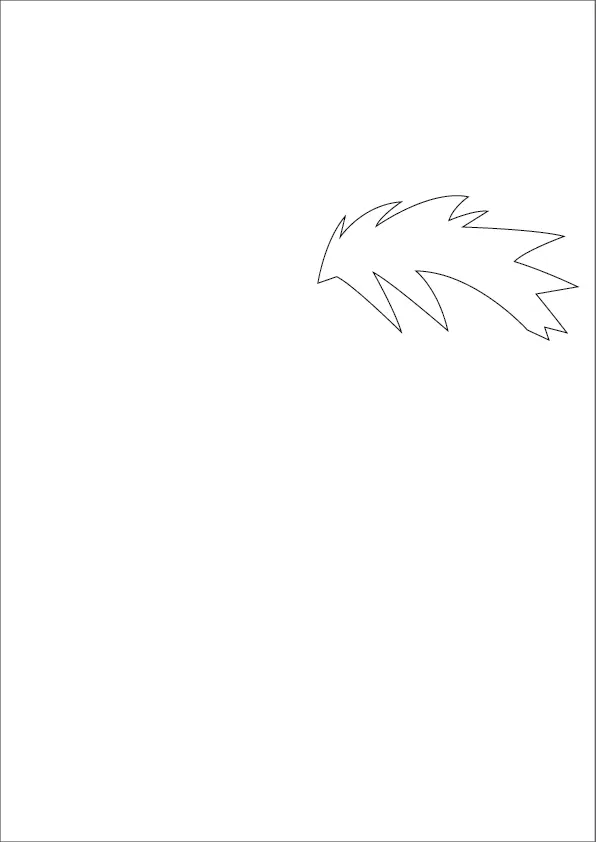 Step-1-Draw-Naruto’s-hair-from-the-left-side