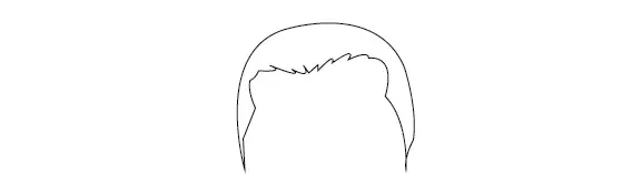 Step-1-Draw-a-Head-shape-of-Hidan-Akatsuki
