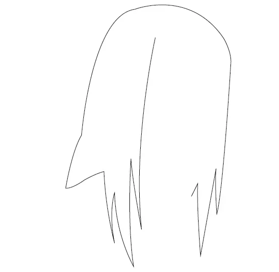 Step-1-Draw-hairs-of-Neji -Hyuga