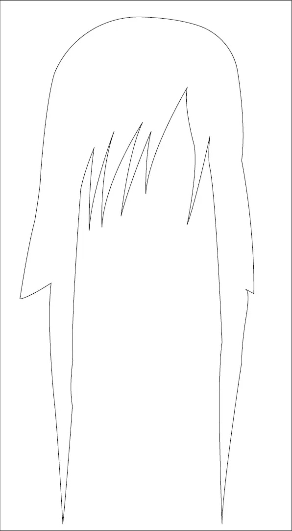 Step-1-Draw-the-Hair-of-Orochimaru-Naruto