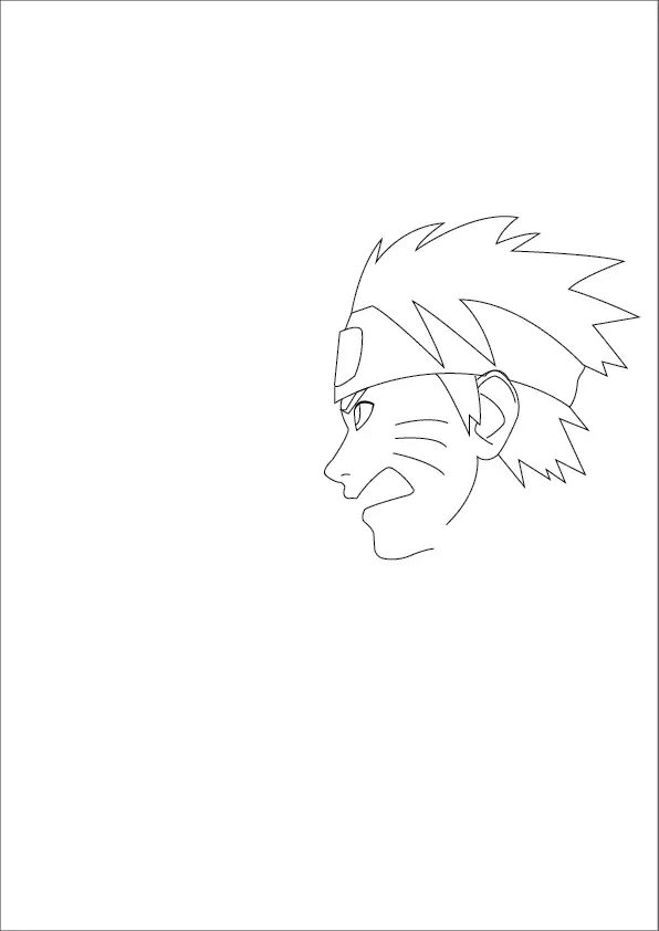 Step-4-Naruto’s-eyes-ears-and-cheeks-drawing