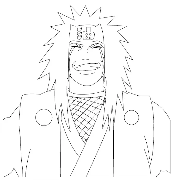 Step-9-Draw-the-collar-of-Jiraiya-Naruto