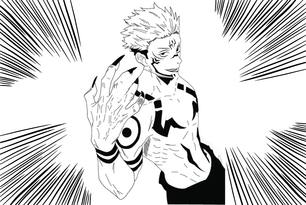 How to Draw Jujutsu Kaisen Sukuna Drawing in 8 Easy Steps
