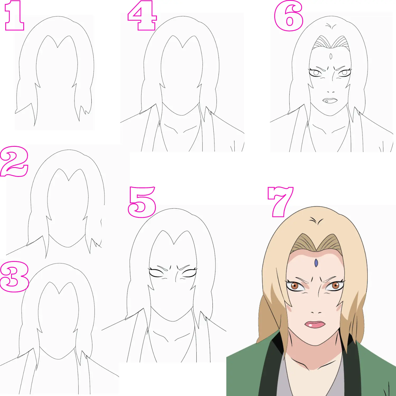 Lady-Tsunade-Drawing-Step-by-Step-Guide
