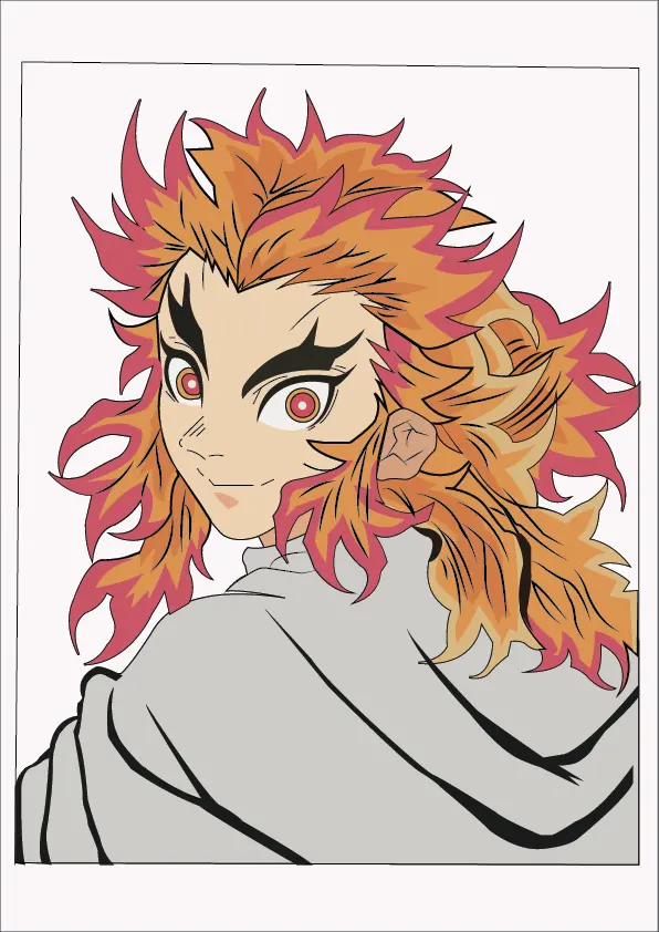 Step-08-Fill-colors-in-the-Kyojuro-Rengoku-Drawing