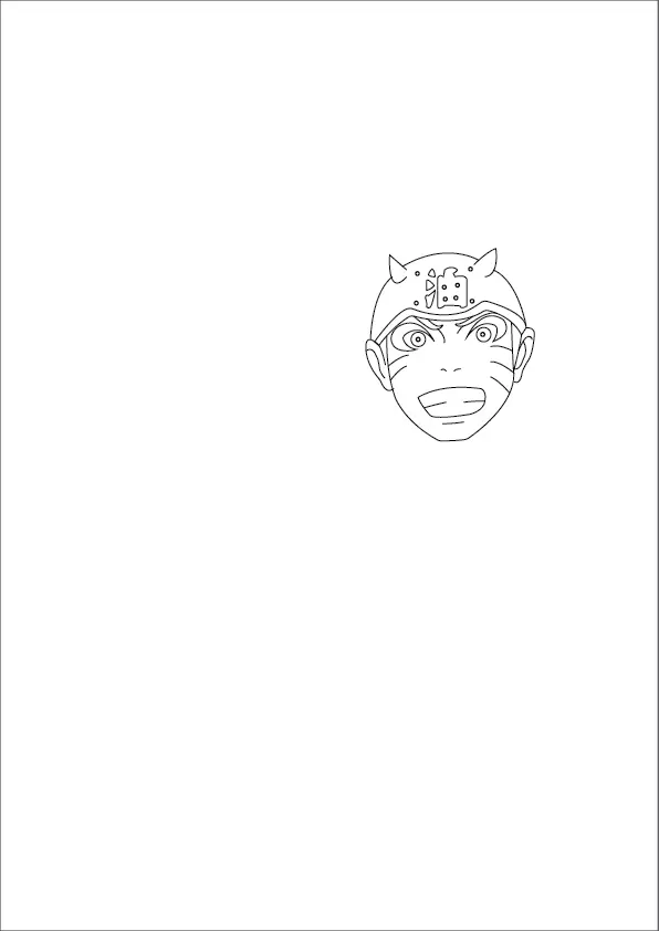 Step-2-Draw-the-Naruto-symbol-and-face