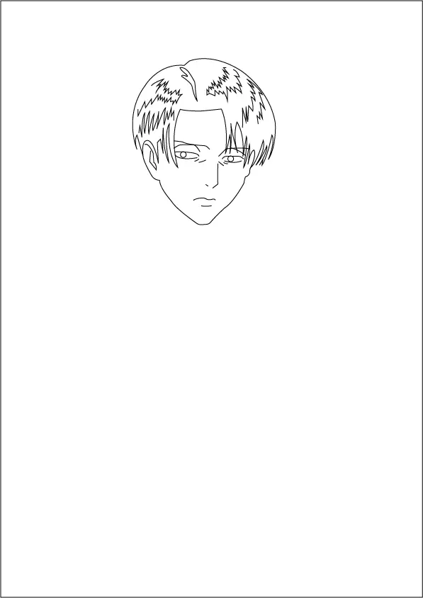 Step-03-Outline-Levi-Ackerman's-Face-Ear-and-Facial-Features