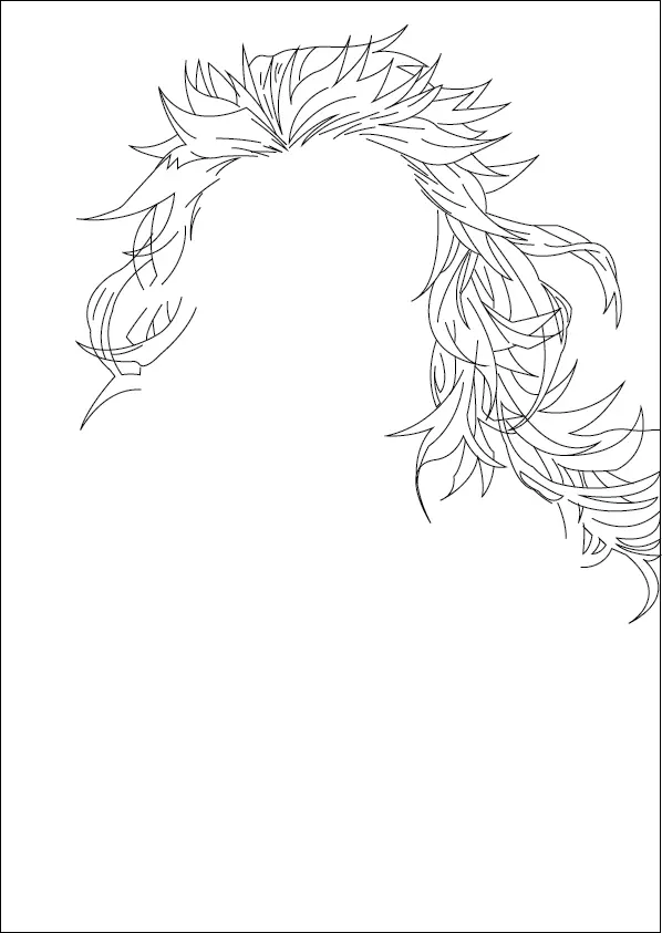 Step-03-Draw-the-longest-waves-of-his-hair
