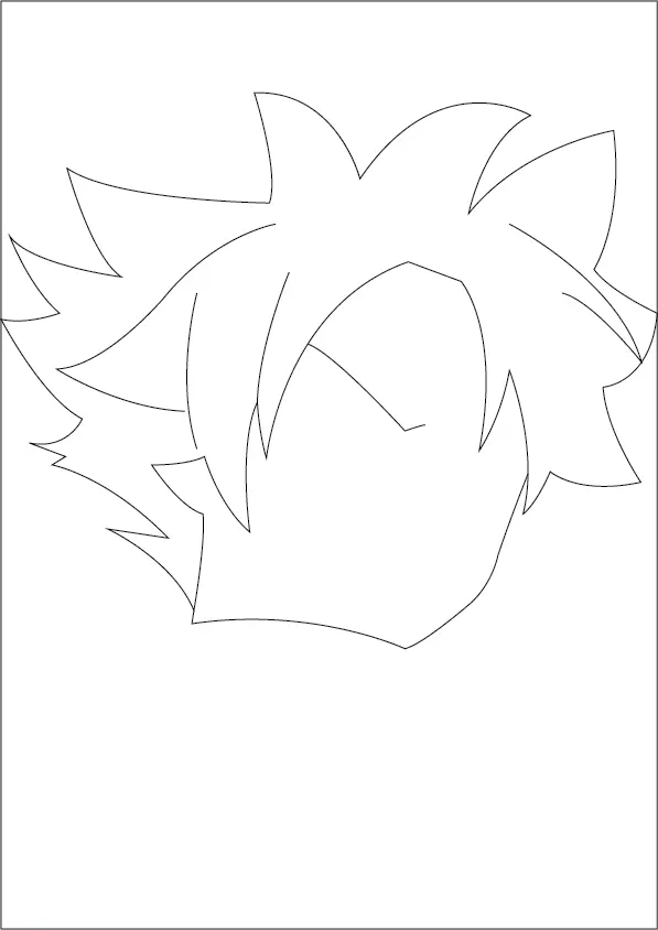 Step-02-draw-more-spikes-on his-head-and-also-draw-the-face